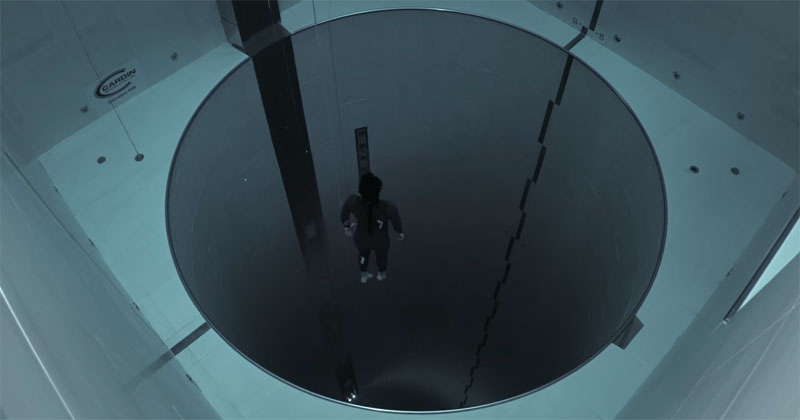 Guillaume Néry Explores the Deepest Pool in the World on a Single Breath