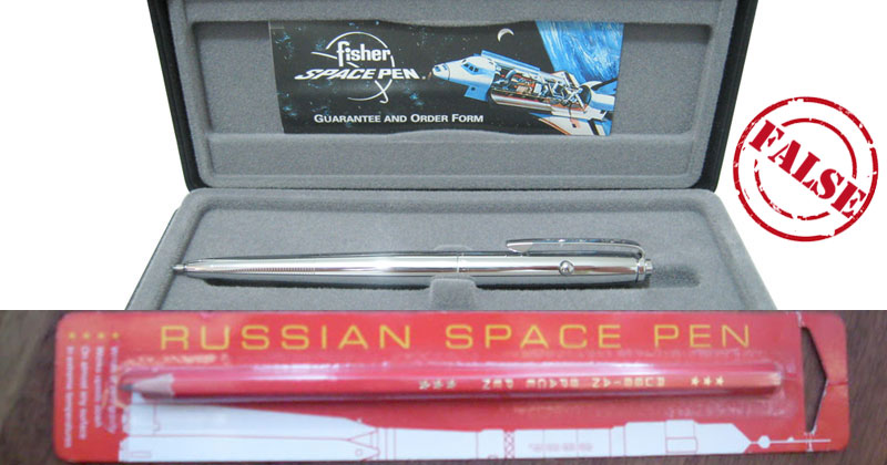 That Story About the Million Dollar US Space Pen and Russian Pencil is BS