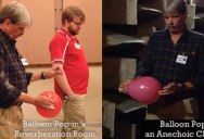 Popping a Balloon in a Reverberation Room vs an Anechoic Chamber
