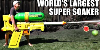 The World's Largest Super Soaker Shoots at 2,400 PSI and 243 mph