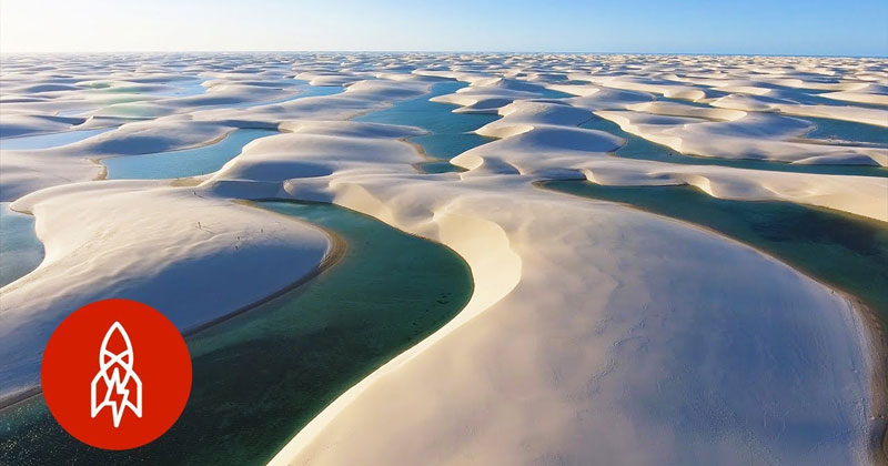 From January to June this National Park of Dunes Turns Into Crystal Clear Lagoons