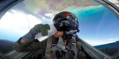 What Happens When You Do a Barrel Roll While Drinking a Glass of Water