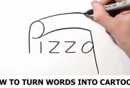 Artist Practices Drawing by Turning Words Into Cartoons