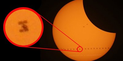 Smarter Every Day Got Amazing Footage of the ISS Transiting the Sun During the Eclipse