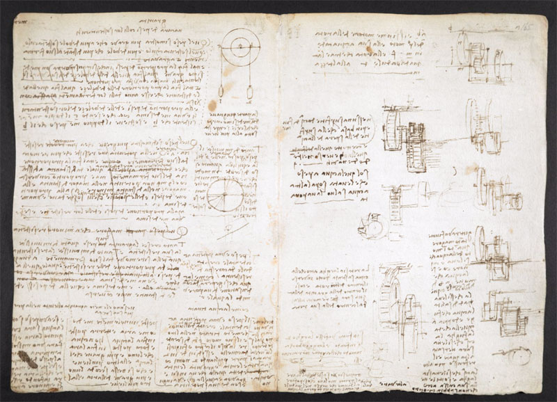 leonardo da vinci notebook 15 The British Library Has Fully Digitized 570 Pages of Leonardo da Vincis Visionary Notebooks