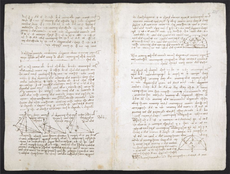 leonardo da vinci notebook 17 The British Library Has Fully Digitized 570 Pages of Leonardo da Vincis Visionary Notebooks