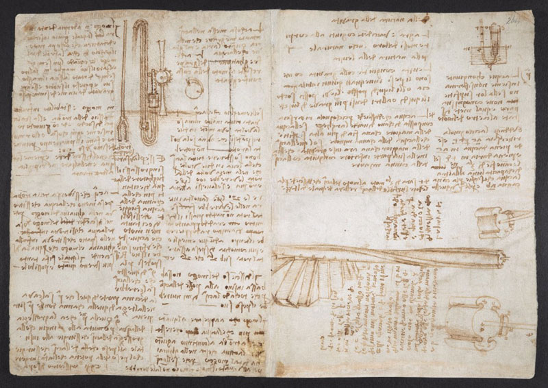 leonardo da vinci notebook 23 The British Library Has Fully Digitized 570 Pages of Leonardo da Vincis Visionary Notebooks