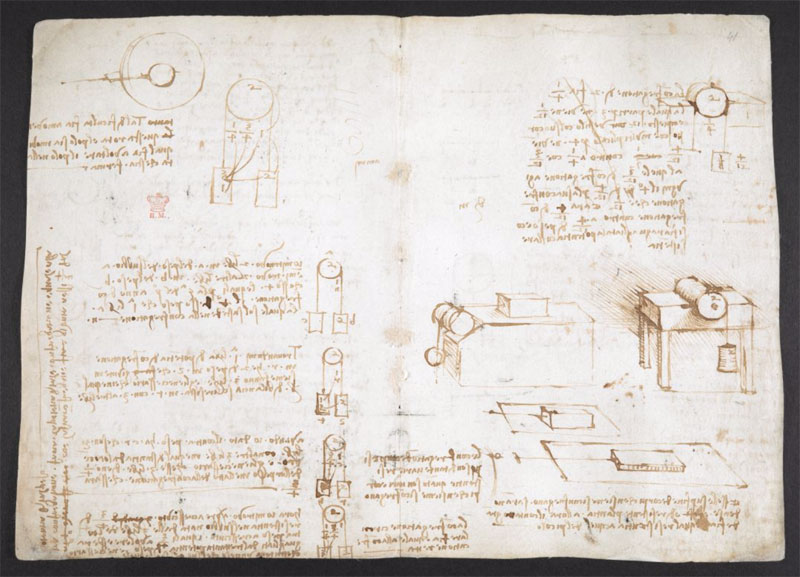 leonardo da vinci notebook 7 The British Library Has Fully Digitized 570 Pages of Leonardo da Vincis Visionary Notebooks