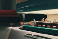 Guy Creates Tiny Moments on His Desk Using Office Supplies and Huge Collection of Miniatures