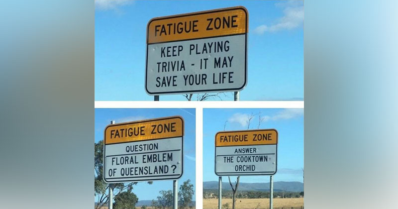 There are Roads in Australia that are So Boring they Have Trivia Signs to Keep Drivers Alert