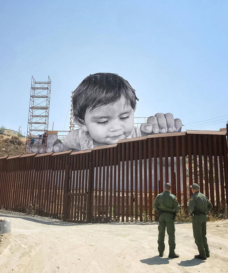 art installation at us mexico border by jr 2 Meanwhile on the Mexican Side of the US/Mexico Border