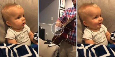 Son Hears Dad's Guitar for the First Time