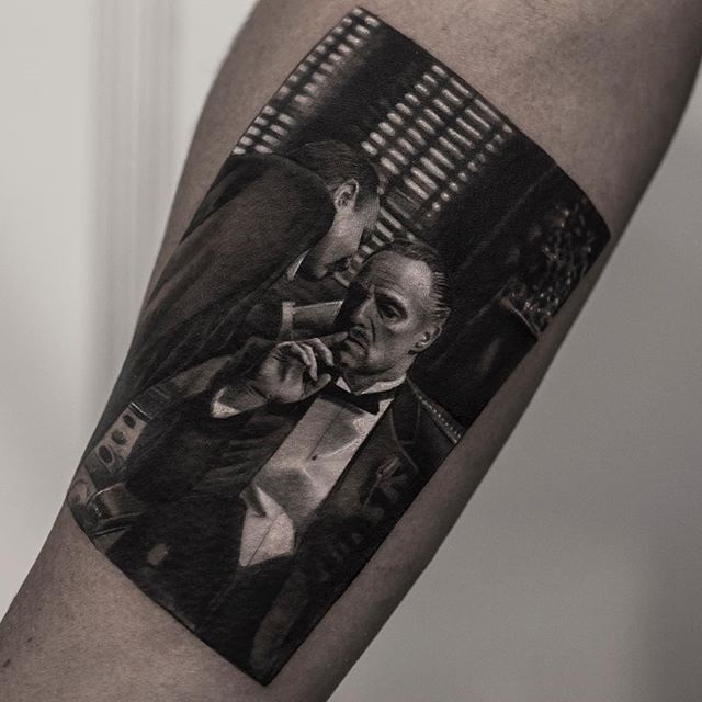 black and white tattoos look like photos printed on skin by inal bersekov 8 These Black and White Tattoos Look Like Photos Printed on Skin