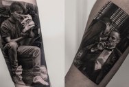 These Black and White Tattoos Look Like Photos Printed on Skin