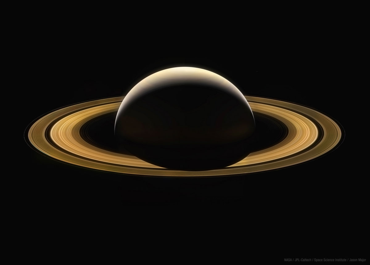 cassini final full image of saturn Cassinis Final Full Image of Saturn