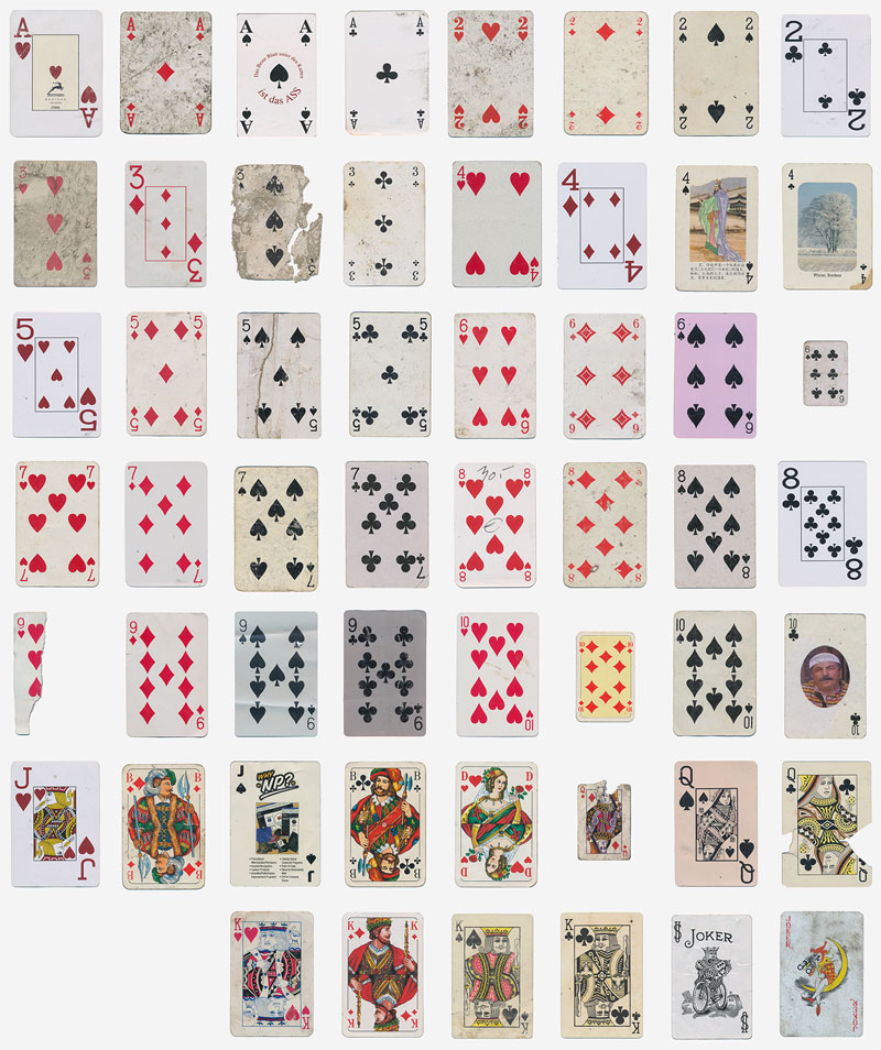 Guy Completes Full Playing Card Deck from Randomly Found Cards Around the World » TwistedSifter