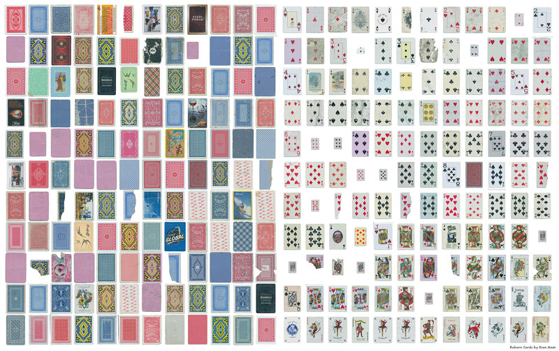 Guy Completes Full Playing Card Deck from Randomly Found Cards Around the World