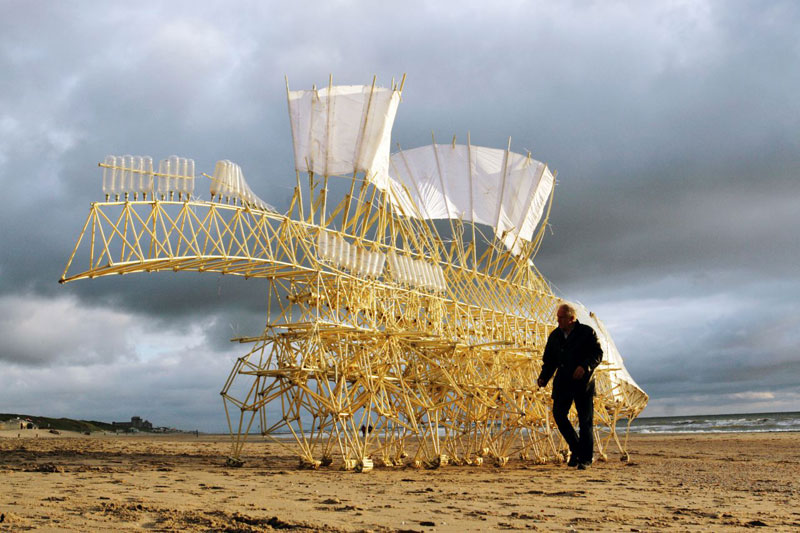 kinetic beach walkers powered by the wind by theo jansen 15 Strandbeests: The Kinetic Beach Walkers Powered by the Wind