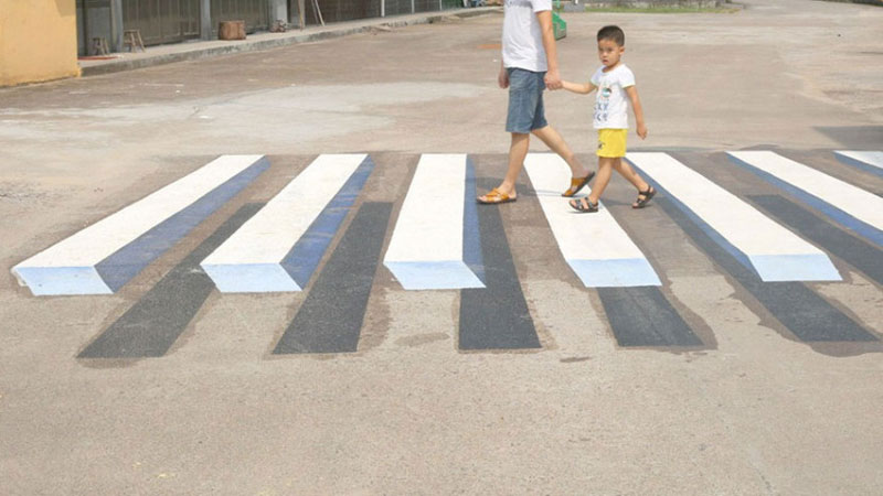 3d crosswalk 5 Cities Around the Globe are Testing 3D Crosswalks to Slow Down Drivers