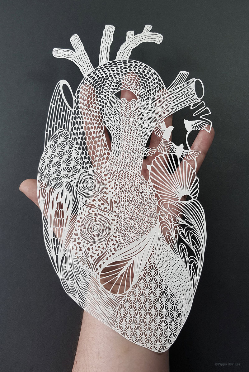 amazing hand cut paper animals by pippa dyrlaga 2 Amazing Hand Cut Paper Animals by Pippa Dyrlaga