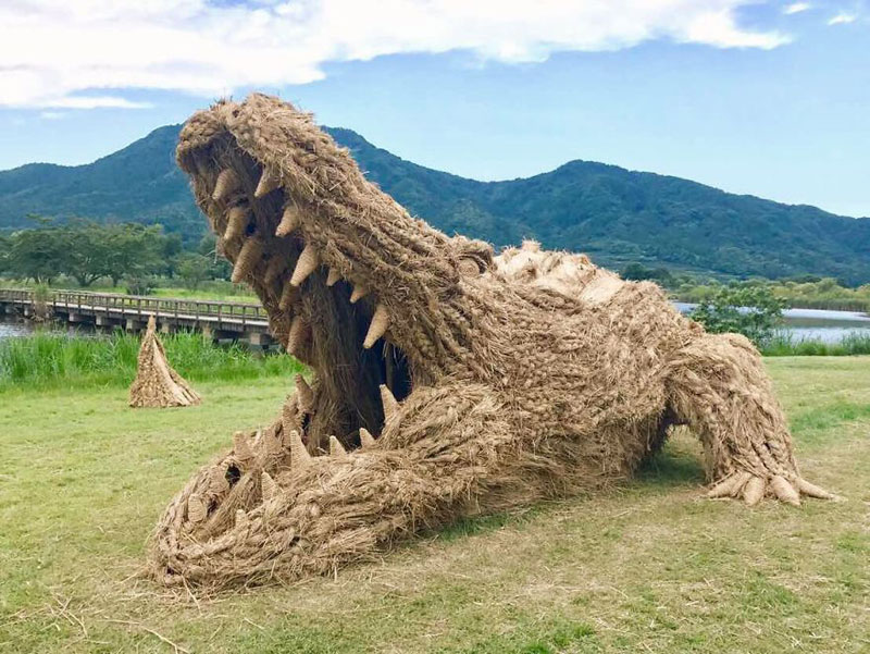 giant straw animals japan wara art festival 2017 5 Every Year Japanese Art Students Get Together and Make Giant Animals Out of Straw