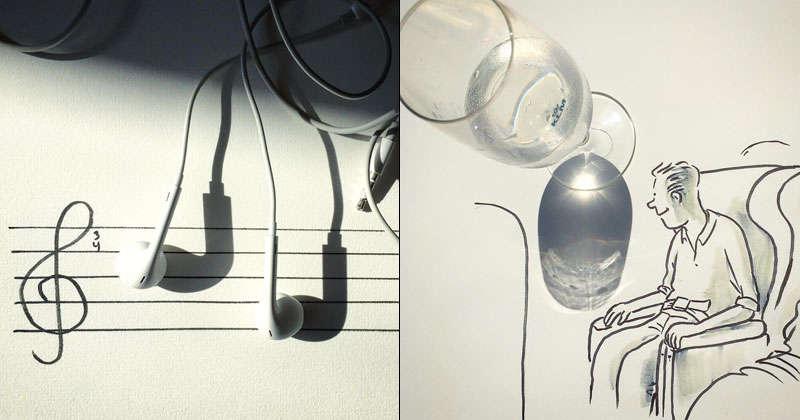 Artist Casts Shadows and Doodles on the Results (21 Photos)