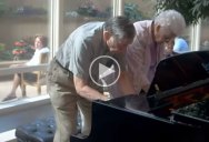 90-Year-Old Couple Play Impromptu Piano Duet in Mayo Clinic Lobby