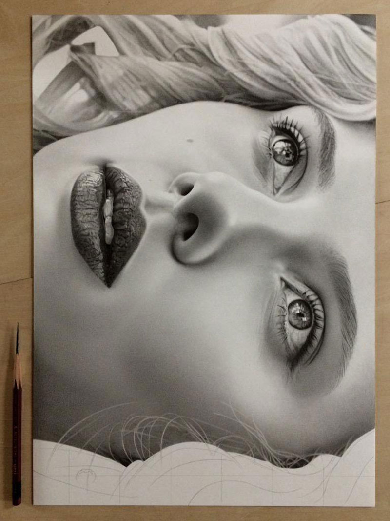 Highly Detailed Close Ups Of Amazing Hyper Realistic Pencil Drawings Highly Detailed Close Ups Of Amazing Hyper Realistic Pencil Drawings