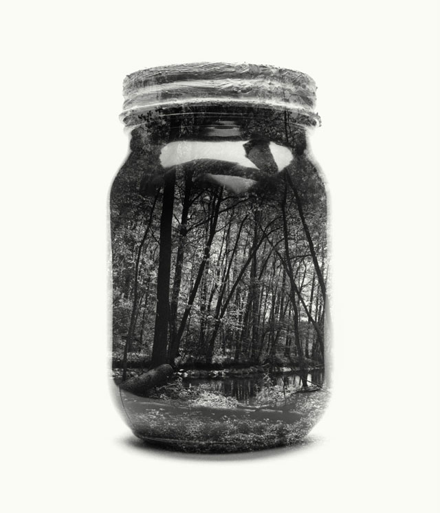 jarred and displaced by christoffer relander 12 Bottled Memories of Childhood Landscapes Using Double Exposure Photography