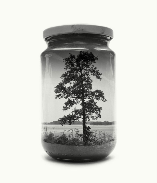 jarred and displaced by christoffer relander 14 Bottled Memories of Childhood Landscapes Using Double Exposure Photography