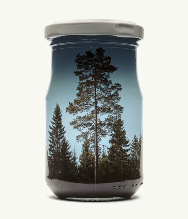 jarred and displaced by christoffer relander 4 Bottled Memories of Childhood Landscapes Using Double Exposure Photography
