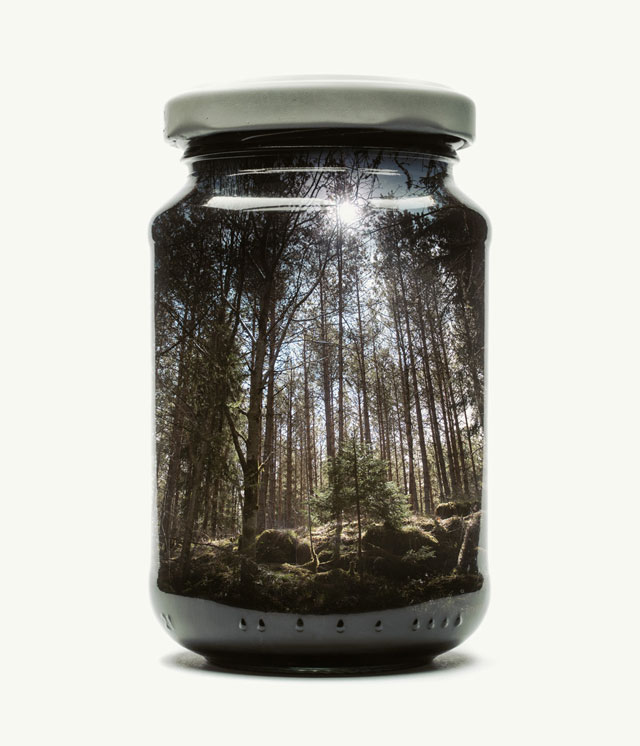 jarred and displaced by christoffer relander 5 Bottled Memories of Childhood Landscapes Using Double Exposure Photography