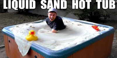A Liquid Sand Hot Tub Looks as Interesting as It Sounds