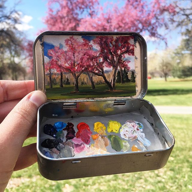 15 Miniature Landscapes Painted Inside Mint Tins » TwistedSifter