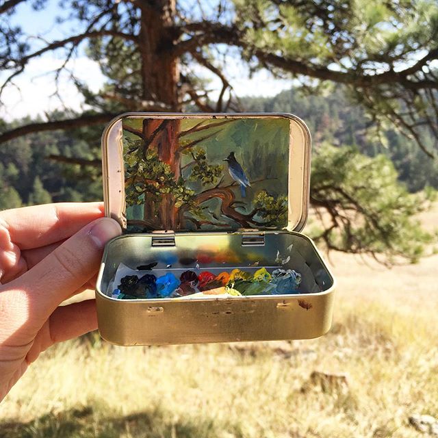 miniature landscapes painted inside mint tins by heidi annalise 14 15 Miniature Landscapes Painted Inside Mint Tins