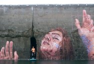 Mural Goes Up and Down with Tide, Will Eventually Fade to Nothing