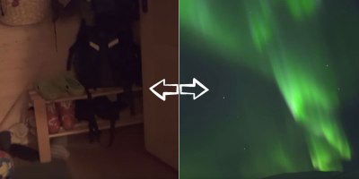 What It's Like to Just Wake up, Walk Outside, and See the Northern Lights