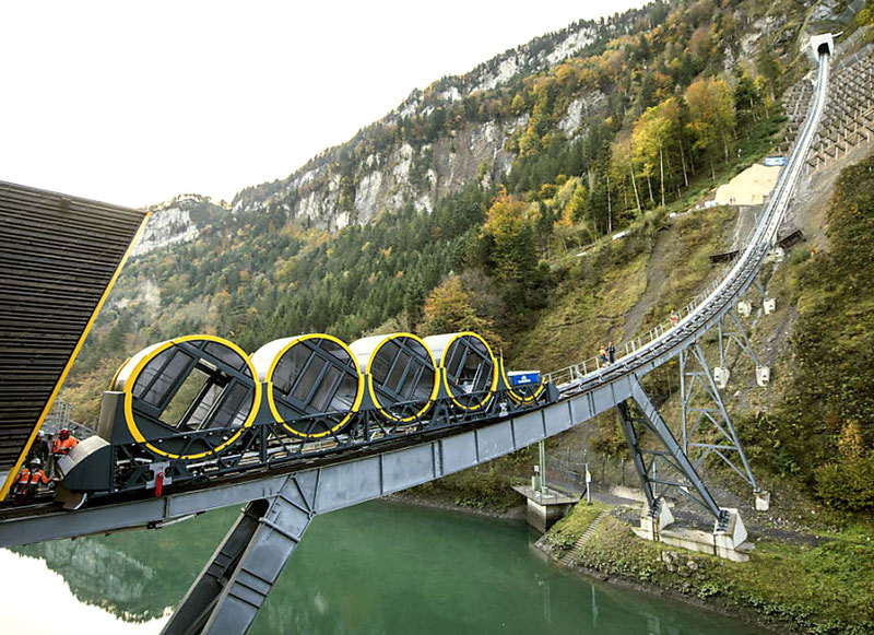 worlds steepest cliff railway opens in switzerland 7 The Worlds Steepest Cliff Railway Just Opened in the Swiss Alps
