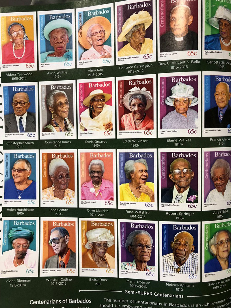barbados stamp people over 100 People That Live to 100 in Barbados Get Their Own Stamp and thats Awesome
