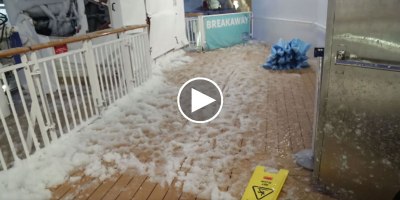 Norwegian Cruise Ship Gets Caught in Bomb Cyclone and Passenger Faithfully Documents the Havoc