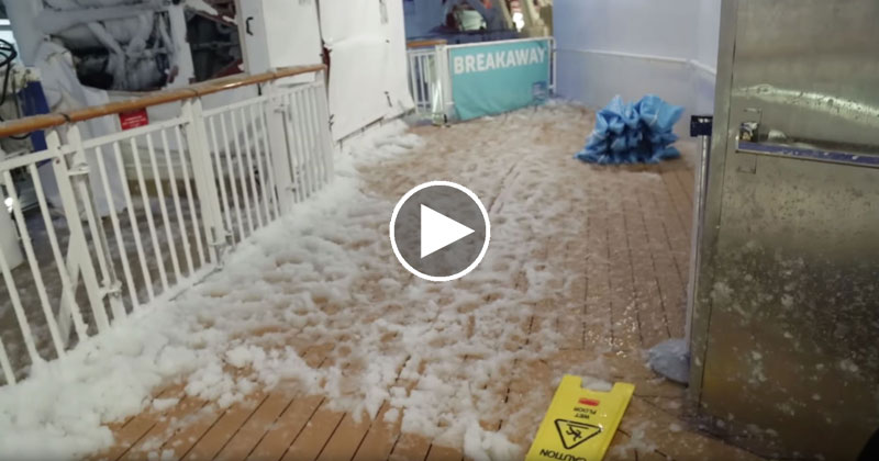 Norwegian Cruise Ship Gets Caught in Bomb Cyclone and Passenger Faithfully Documents the Havoc