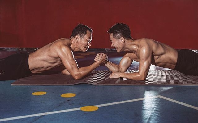 father and son decide to get in shape together 8 Father and Son Decide to Get in Shape Together (9 Pics)