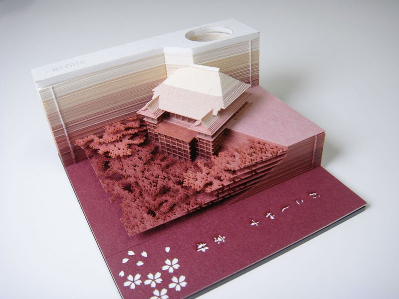 laser cut notepad slowly reveals artwork as it gets used 4 Laser Cut Notepads That Slowly Reveal Artworks As They Get Used