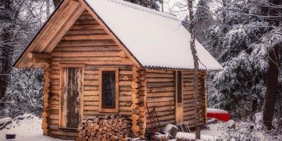 One Man Log Cabin Timelapse