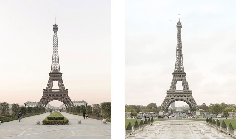 There's a Fake Paris in China and the Side by Side Photos are Eerie