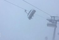 Raw Video Shows Skiers Trapped on Wildly Swinging Chairlift as Eleanor Rages Past