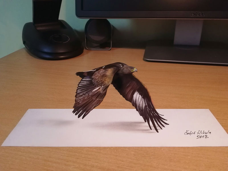 3d drawings by nikola culjiic 9 Amazing 3D Drawings that Seem to Leap Off the Page