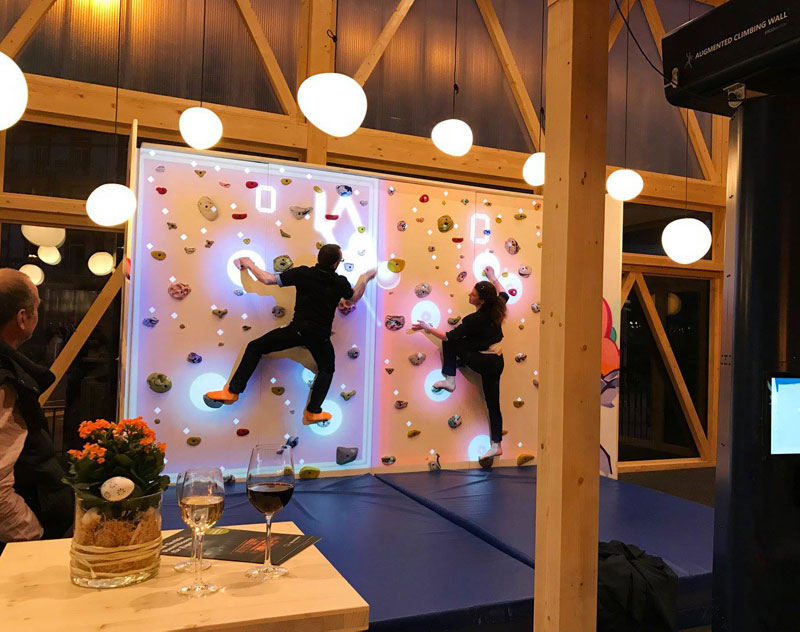 This Augmented Climbing Wall Lets You Play Pong Against Your Friends ...