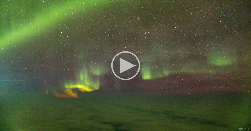 When You See the Northern Lights on Your Flight to Iceland to See.. the Northern Lights