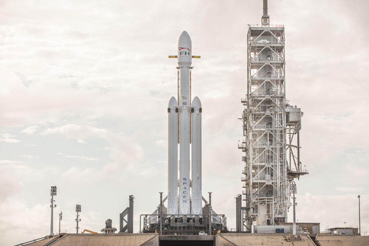 spacex falcon heavy launch tesla to mars 2 SpaceX Just Launched the Worlds Most Powerful Rocket and Sent a Tesla to Mars